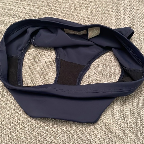 Croft & Barrow Navy Blue Swim Bottoms Size 8 High Waisted - Picture 4 of 9